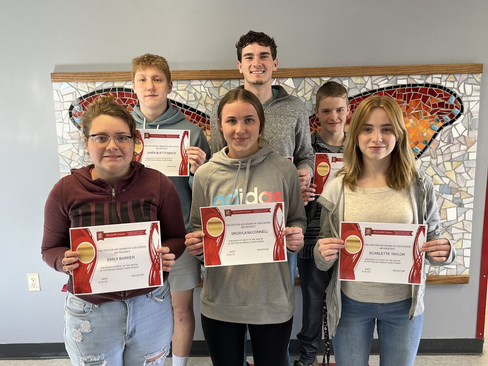 Potter-Dix Announces March 2023 Students of the Month - The Sidney Sun ...